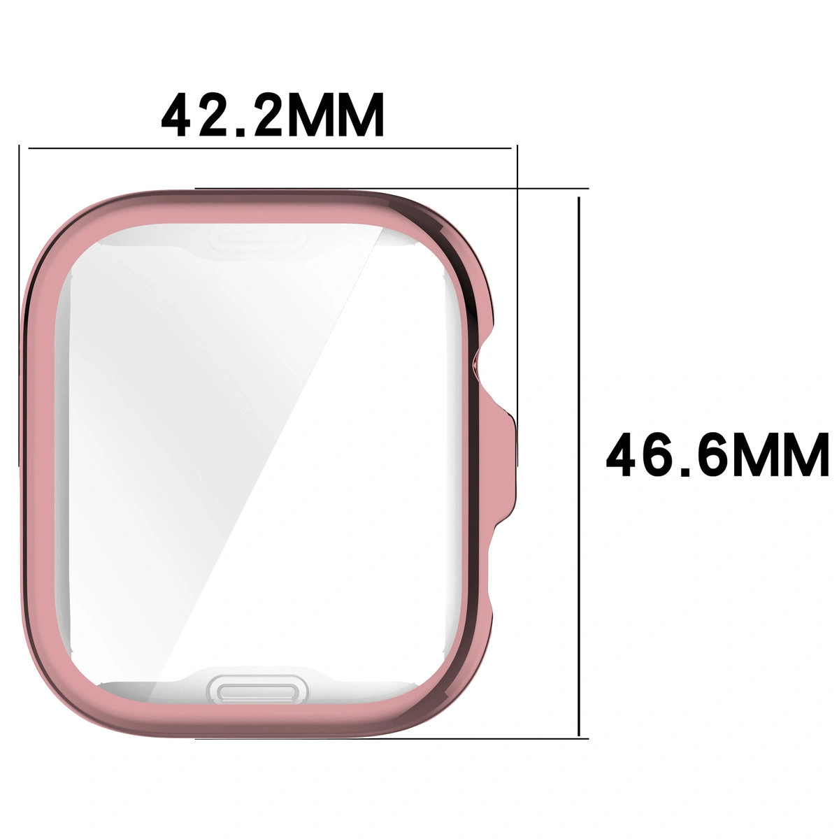 Wymiary obudowy Bizon Case Watch Felipe dla Huawei Watch Fit 4 Pro